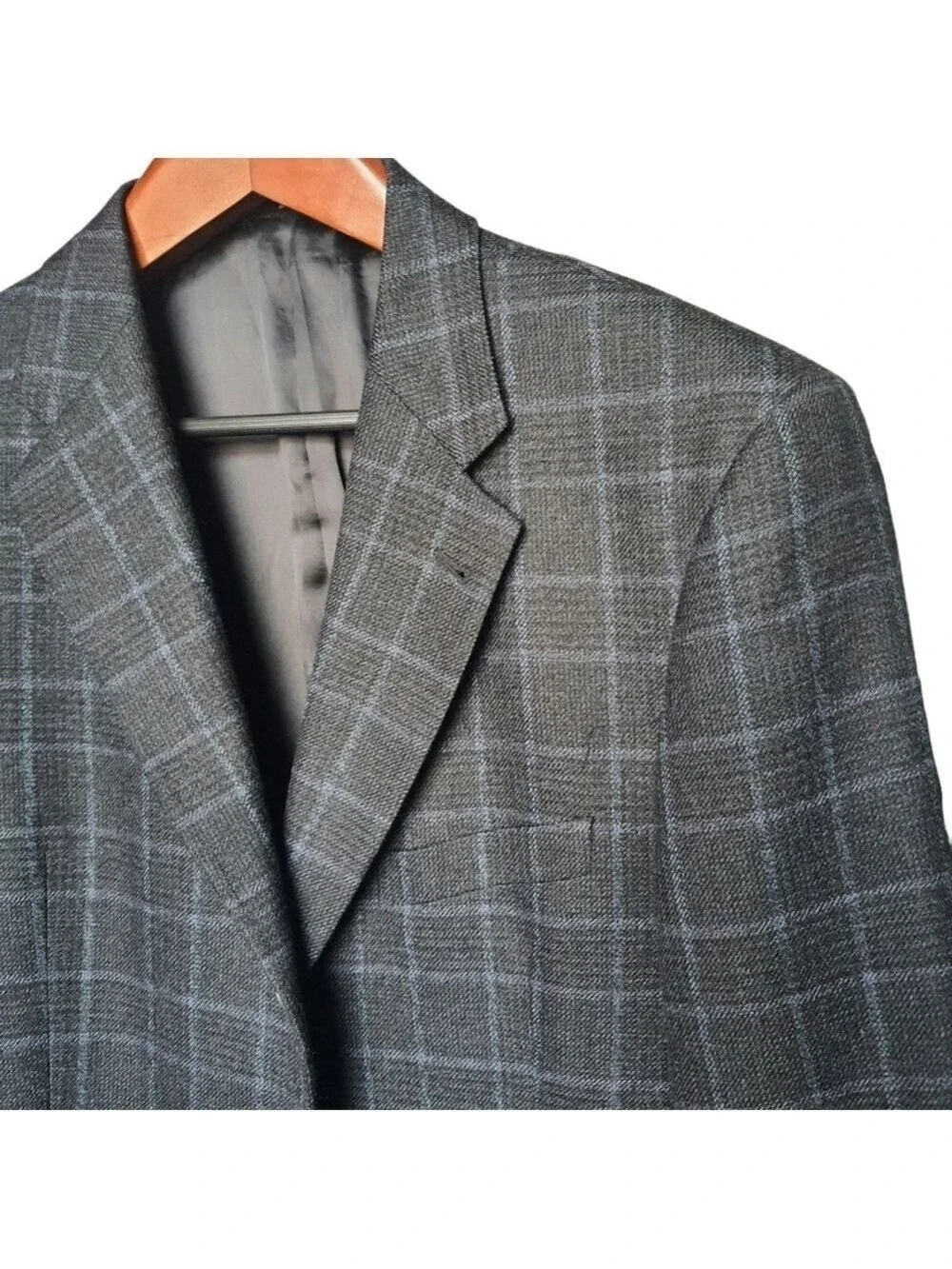 Joseph Abound 44R Mens Blue Window Payne Lambs Wool Sports Coat